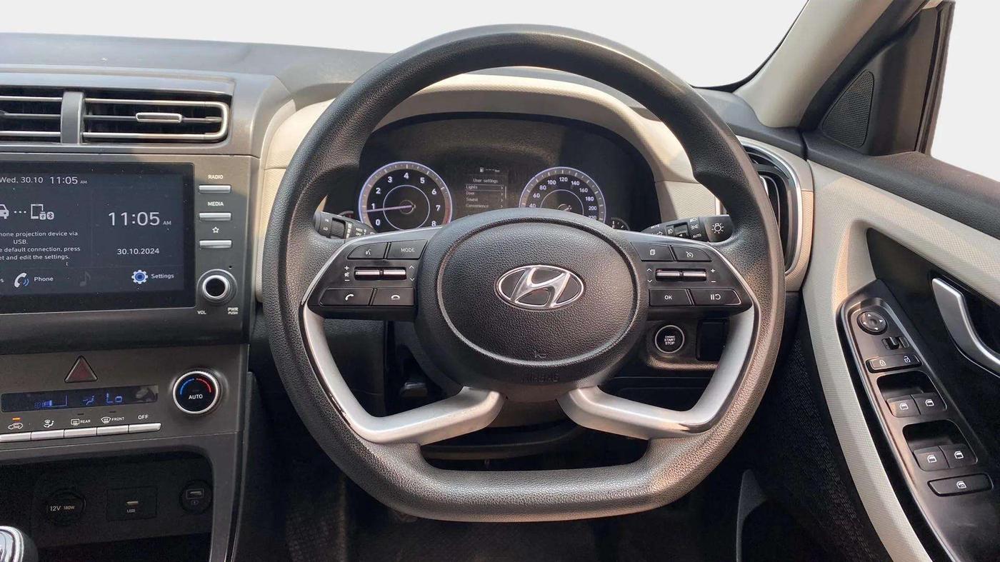 2020 Hyundai Creta S 1.5 PETROL, Petrol, Manual, 71,661 km, Steering Wheel Close Up
