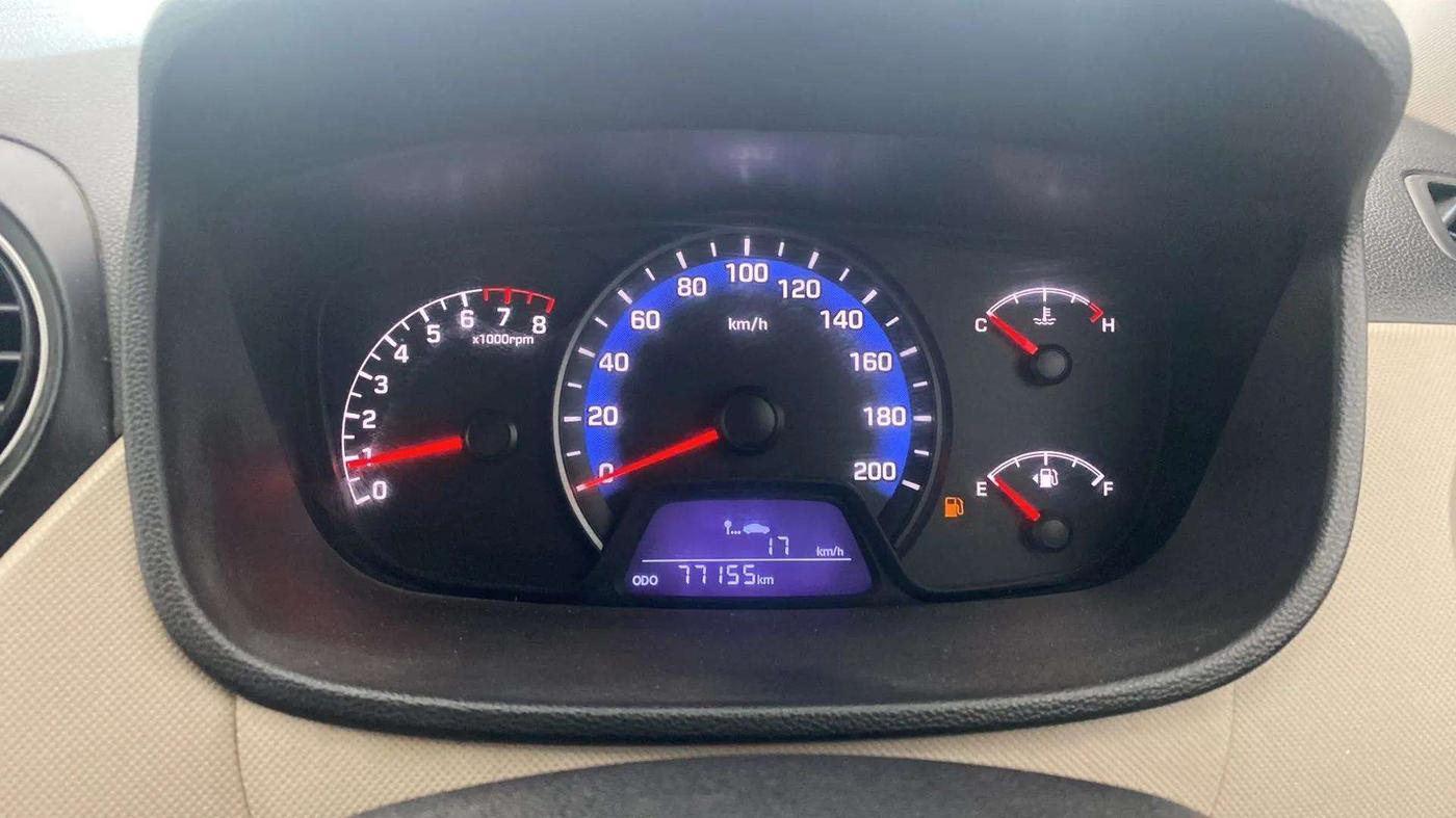 2016 Hyundai Xcent S 1.2, CNG, Manual, 77,217 km, Odometer Image