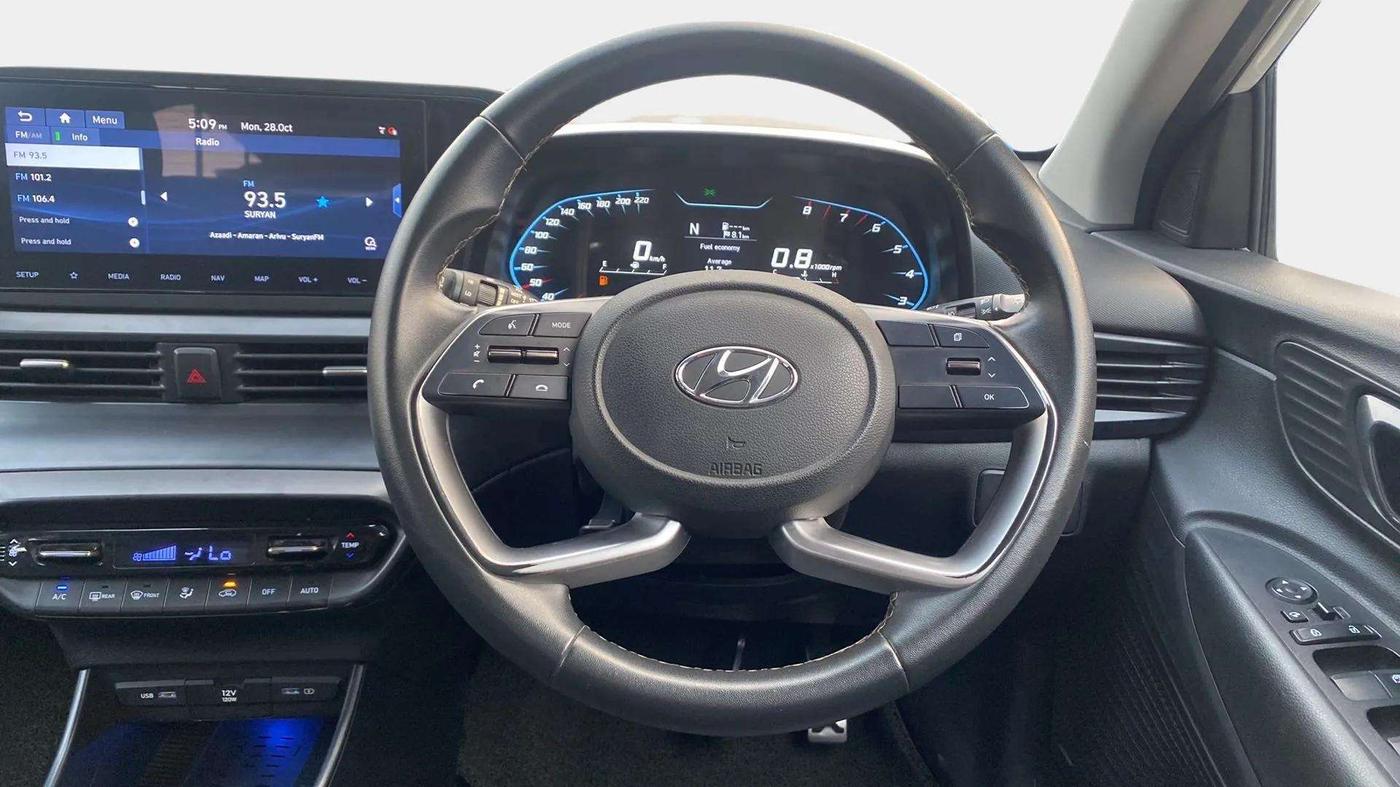 2021 Hyundai NEW I20 Asta 1.0 GDI Turbo IMT, Petrol, Manual, 31,525 km, Steering Wheel Close Up