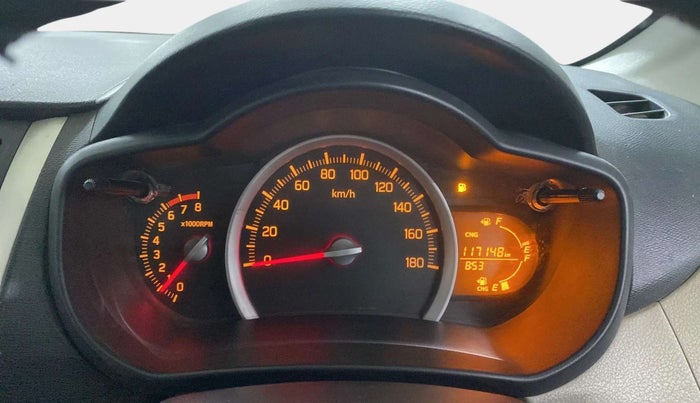2017 Maruti Celerio VXI CNG, CNG, Manual, 1,17,285 km, Odometer Image