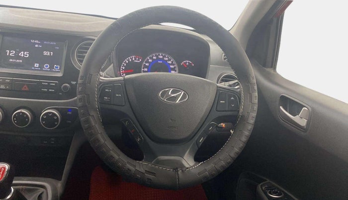 2018 Hyundai Grand i10 SPORTZ 1.2 KAPPA VTVT DUAL TONE, CNG, Manual, 66,755 km, Steering Wheel Close Up