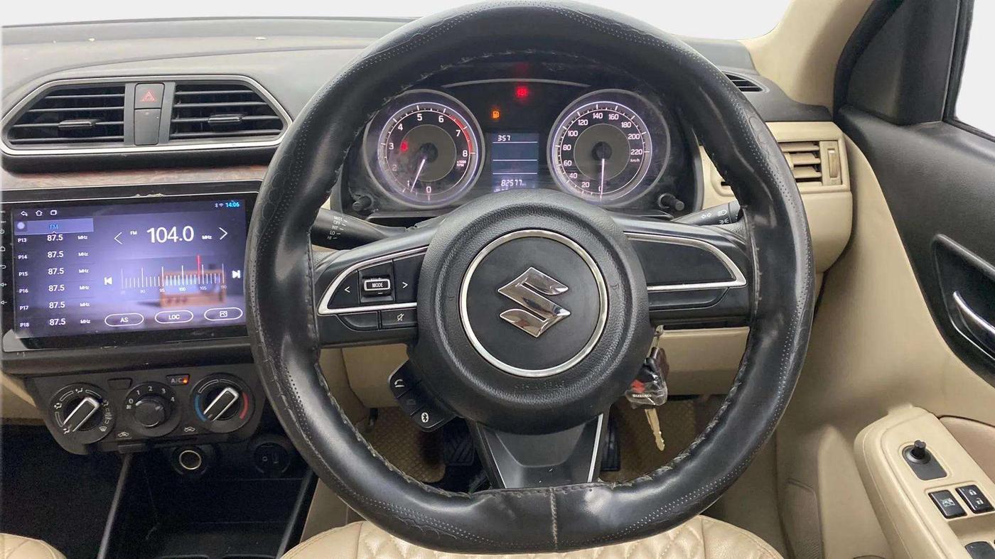 2019 Maruti Dzire VXI, Petrol, Manual, 82,556 km, Steering Wheel Close Up