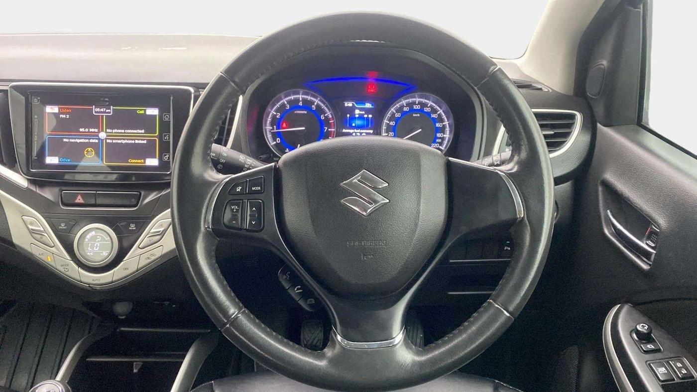 2016 Maruti Baleno ALPHA PETROL 1.2, Petrol, Manual, 60,127 km, Steering Wheel Close Up