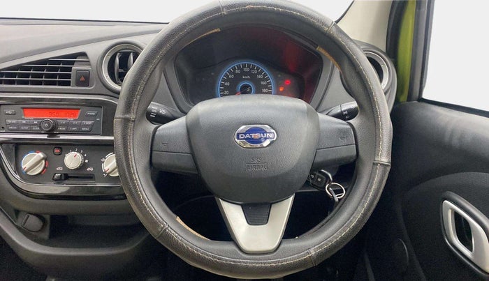 2018 Datsun Redi Go S 1.0 AMT, Petrol, Automatic, 21,343 km, Steering Wheel Close Up