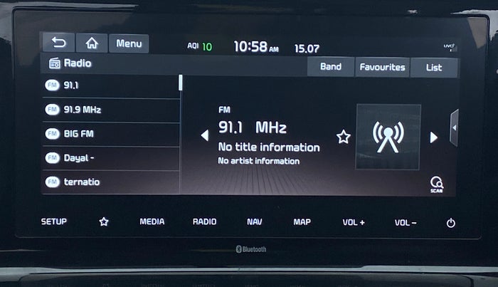 2020 KIA SELTOS HTX AT PETROL, Petrol, Automatic, 30,758 km, Infotainment System