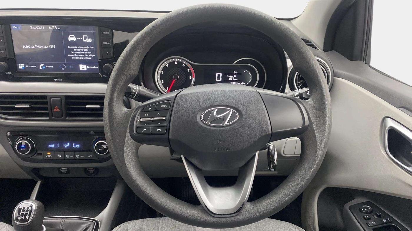 2019 Hyundai GRAND I10 NIOS SPORTZ 1.2 KAPPA VTVT, Petrol, Manual, 38,154 km, Steering Wheel Close Up