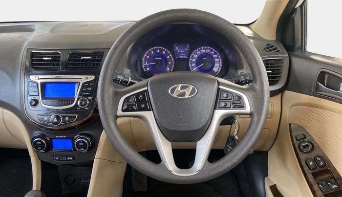 2013 Hyundai Verna FLUIDIC 1.6 VTVT SX, Petrol, Manual, 77,282 km, Steering Wheel Close Up
