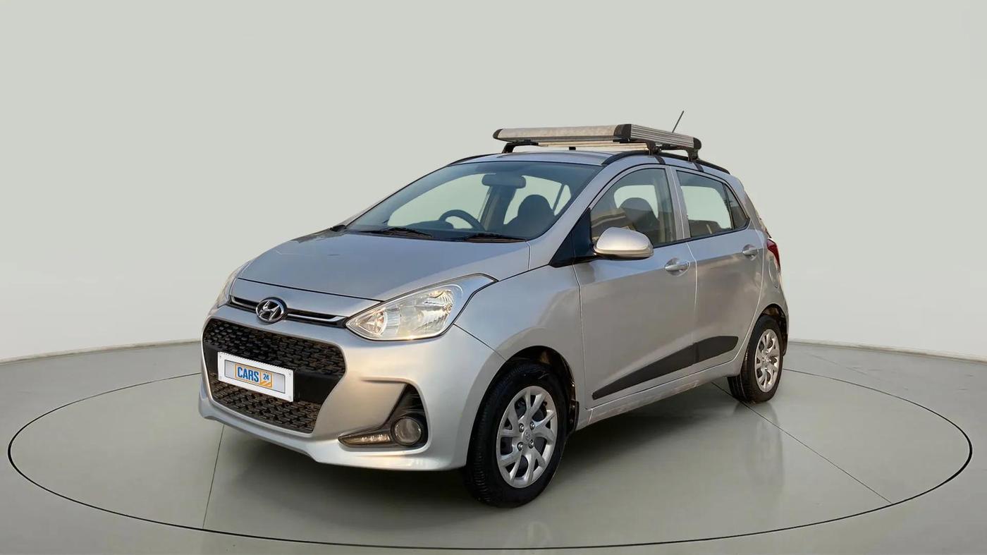2017 Hyundai Grand i10 SPORTZ (O) 1.2 KAPPA VTVT, Petrol, Manual, 67,008 km, Left Front Diagonal