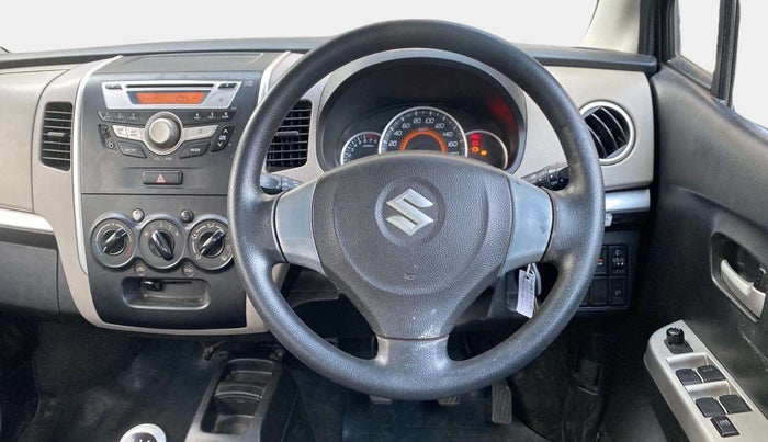 2013 Maruti Wagon R 1.0 VXI, Petrol, Manual, 59,735 km, Steering Wheel Close Up