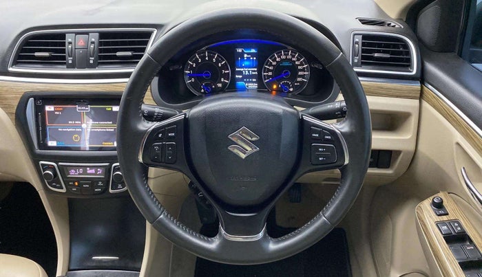 2018 Maruti Ciaz ALPHA 1.5 SHVS PETROL, Petrol, Manual, 64,207 km, Steering Wheel Close Up