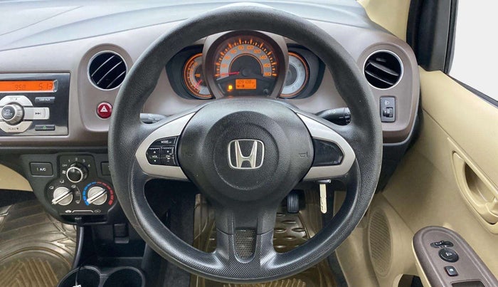 2013 Honda Brio S MT, Petrol, Manual, 1,09,084 km, Steering Wheel Close Up