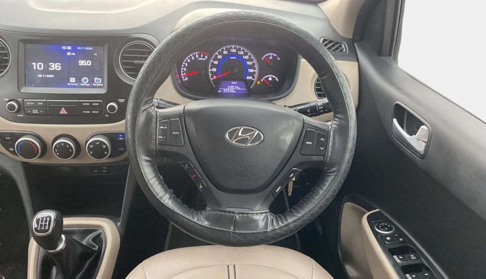 2017 Hyundai Grand i10 SPORTZ (O) 1.2 KAPPA VTVT, Petrol, Manual, 25,601 km, Steering Wheel Close Up