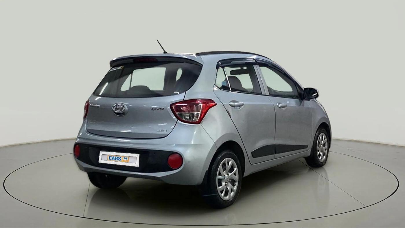 2019 Hyundai Grand i10 SPORTZ 1.2 KAPPA VTVT, Petrol, Manual, 15,394 km, Right Back Diagonal
