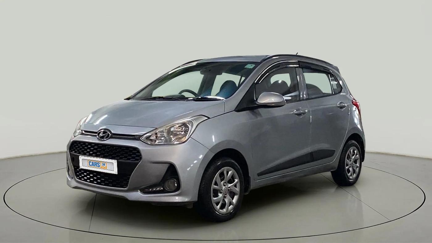 2019 Hyundai Grand i10 SPORTZ 1.2 KAPPA VTVT, Petrol, Manual, 15,394 km, Left Front Diagonal