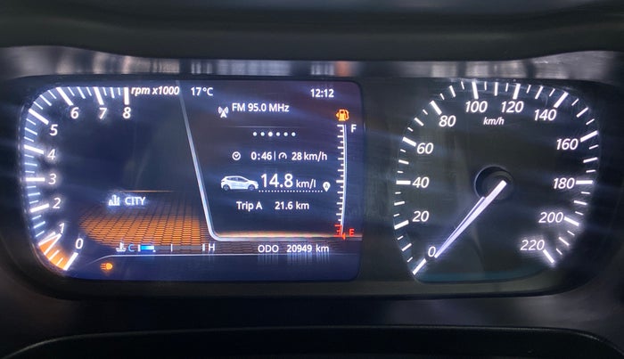 2020 Tata ALTROZ XZ PETROL, Petrol, Manual, 20,986 km, Odometer Image
