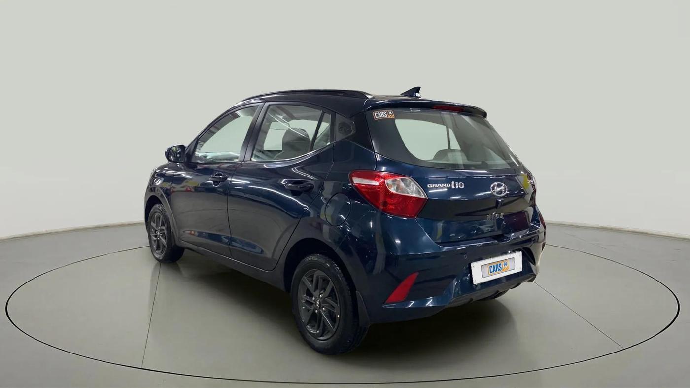 2019 Hyundai Grand i10 SPORTZ (O) AT 1.2 KAPPA VTVT, Petrol, Automatic, 21,486 km, Left Back Diagonal