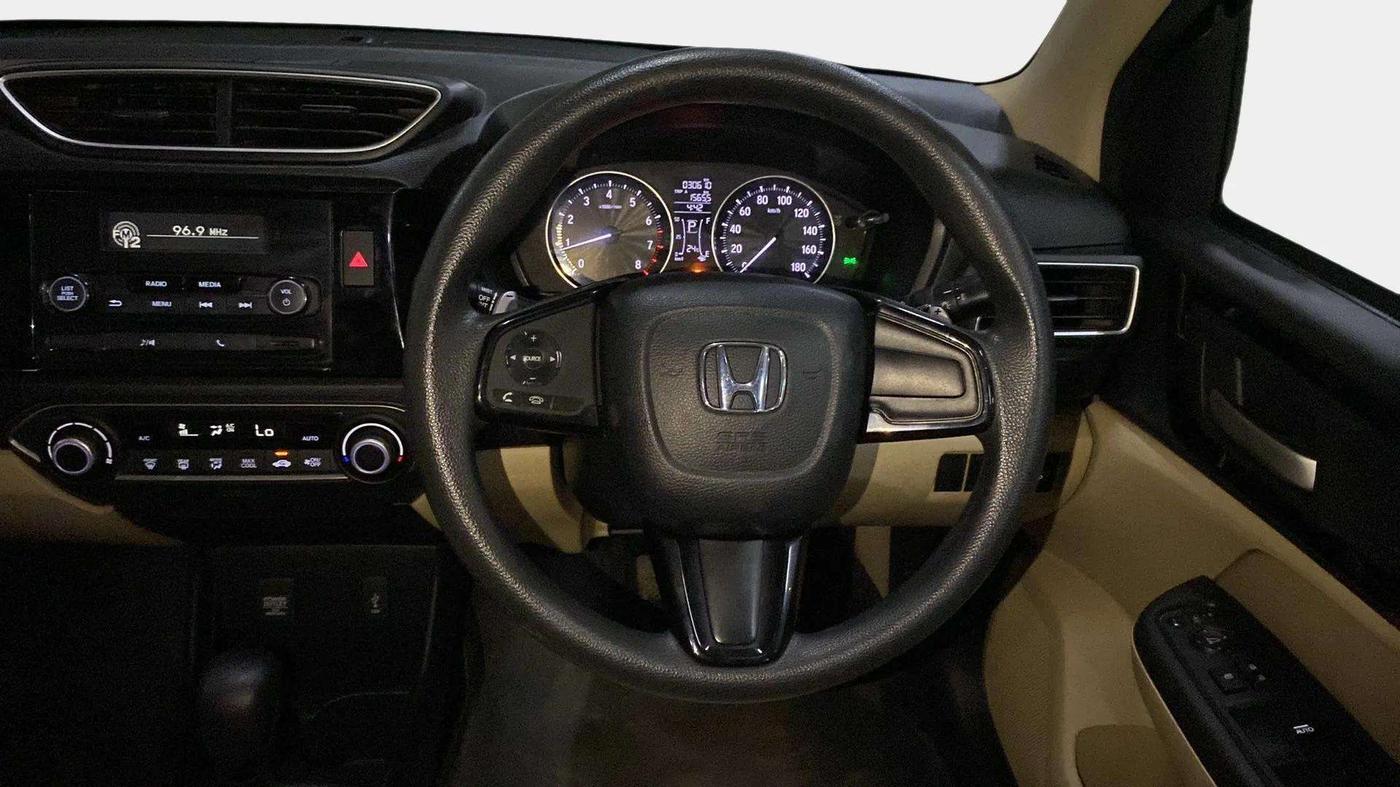 2018 Honda Amaze 1.2L I-VTEC V CVT, Petrol, Automatic, 30,642 km, Steering Wheel Close Up
