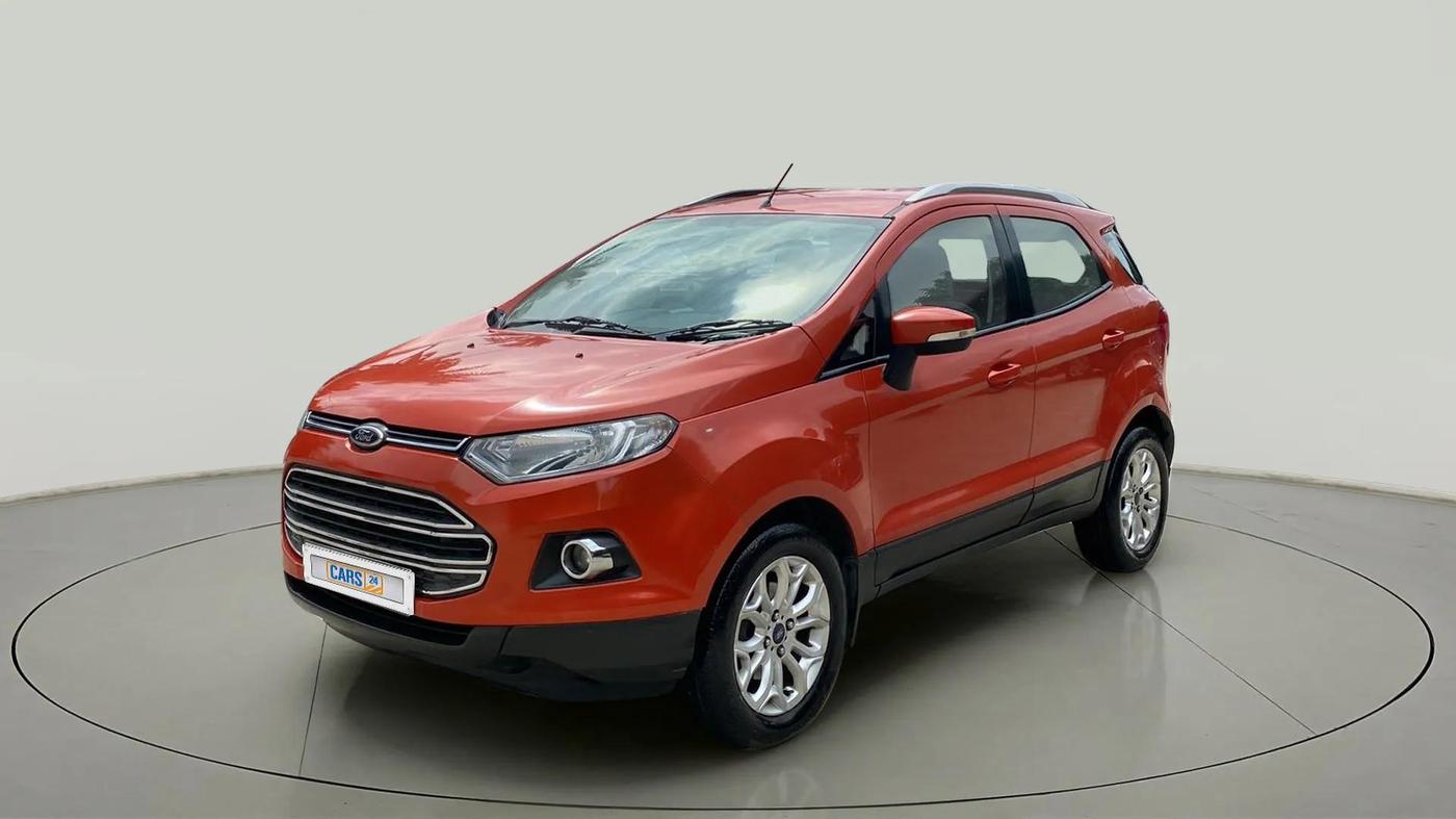 2015 Ford Ecosport TITANIUM 1.5L PETROL AT, Petrol, Automatic, 77,726 km, Left Front Diagonal