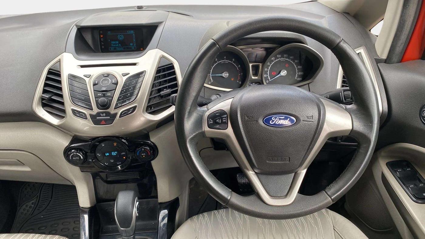 2015 Ford Ecosport TITANIUM 1.5L PETROL AT, Petrol, Automatic, 77,726 km, Steering Wheel Close Up