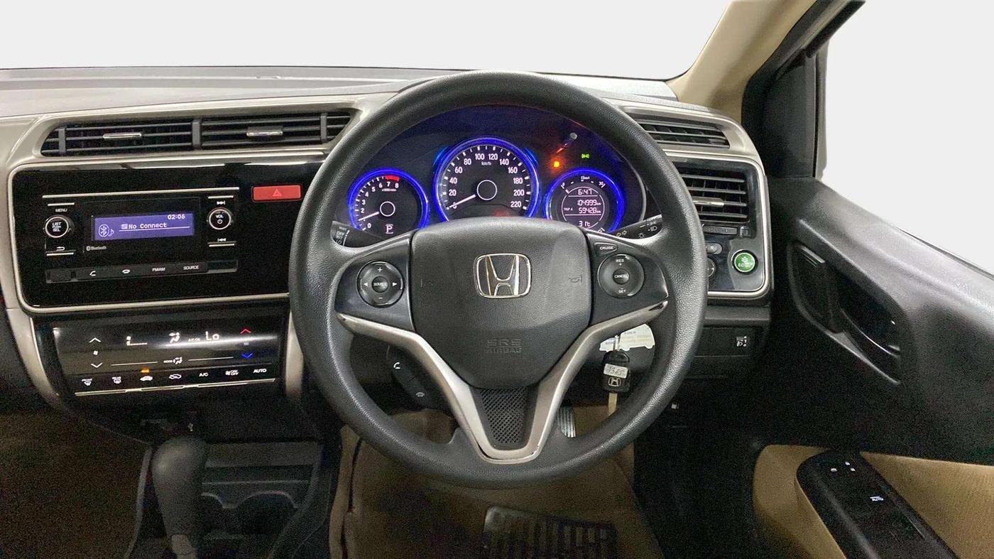2015 Honda City 1.5L I-VTEC SV CVT, Petrol, Automatic, 1,05,211 km, Steering Wheel Close Up