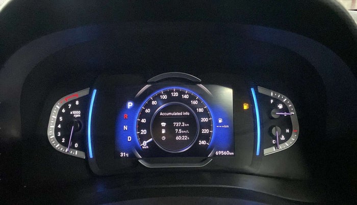2020 Hyundai Creta SX (O) 1.4 TURBO DCT, Petrol, Automatic, 69,529 km, Odometer Image
