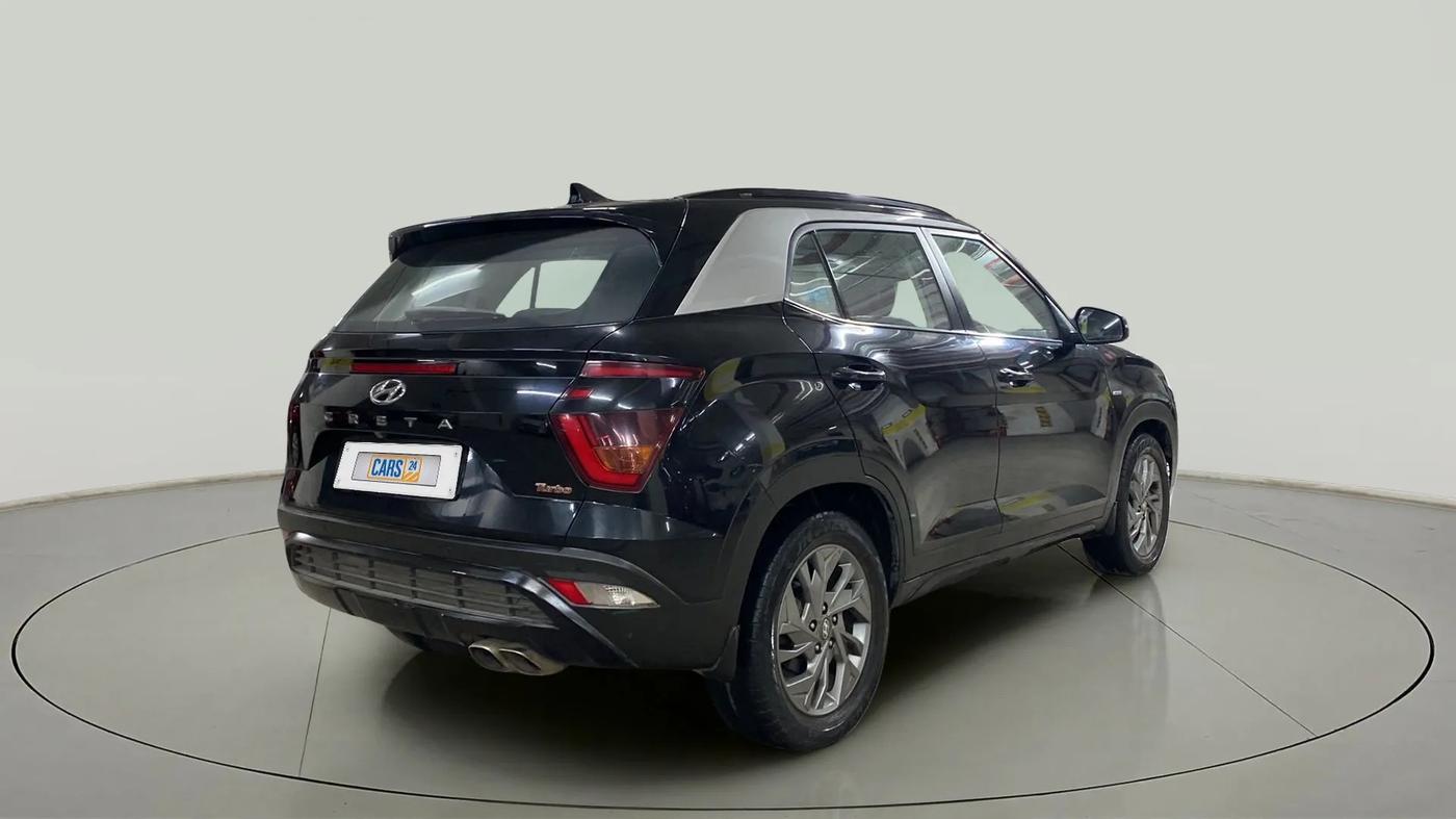 2020 Hyundai Creta SX (O) 1.4 TURBO DCT, Petrol, Automatic, 69,529 km, Right Back Diagonal
