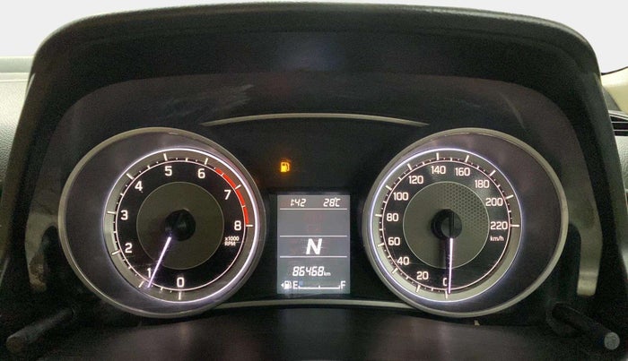 2017 Maruti Dzire ZXI PLUS AMT, Petrol, Automatic, 86,524 km, Odometer Image