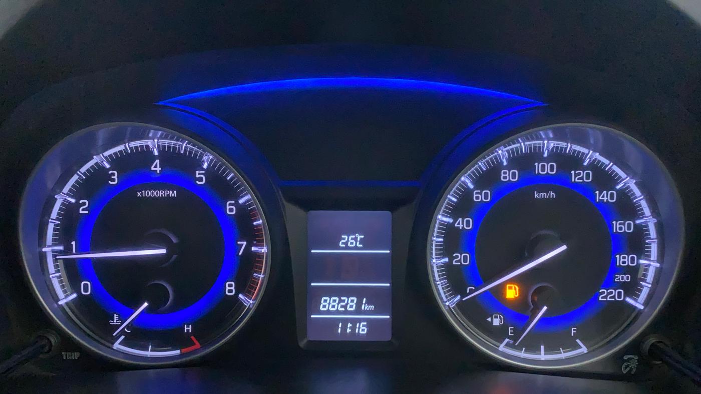 2017 Maruti Baleno DELTA PETROL 1.2, Petrol, Manual, 88,281 km, Odometer Image