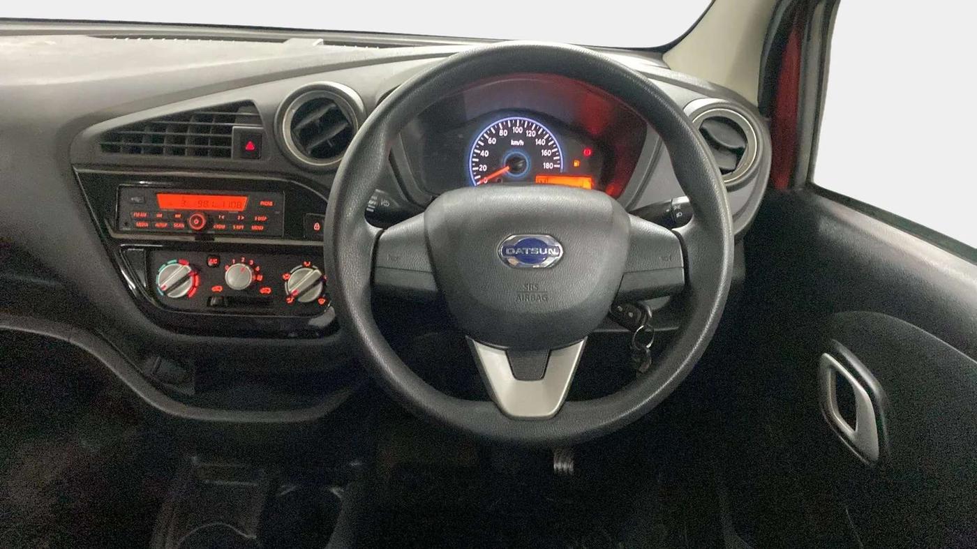 2019 Datsun Redi Go S 1.0 AMT, Petrol, Automatic, 8,491 km, Steering Wheel Close Up