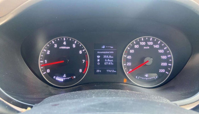 2018 Hyundai Elite i20 ASTA 1.2 (O), Petrol, Manual, 77,588 km, Odometer Image