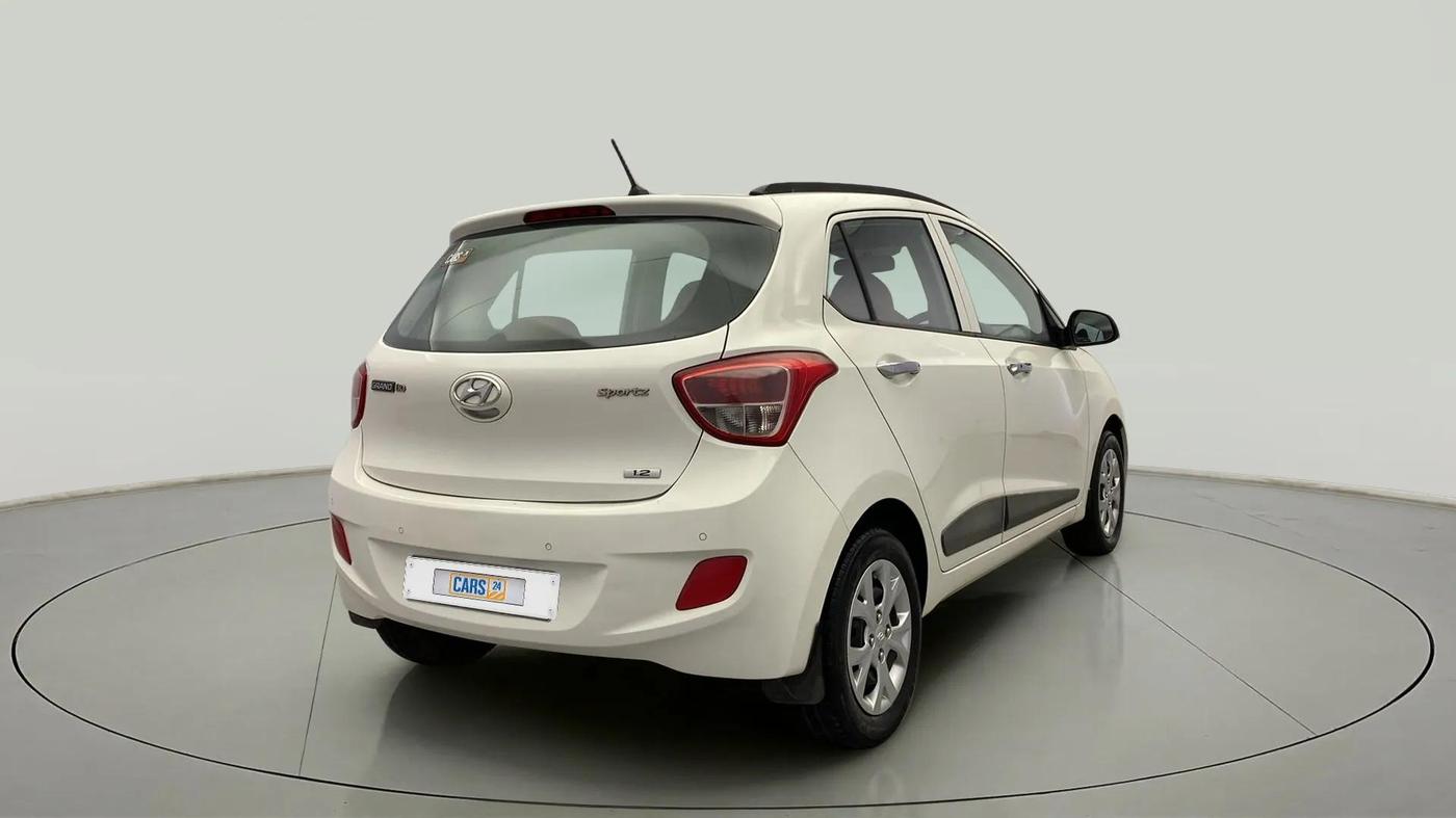 2013 Hyundai Grand i10 SPORTZ 1.2 KAPPA VTVT, Petrol, Manual, 84,841 km, Right Back Diagonal