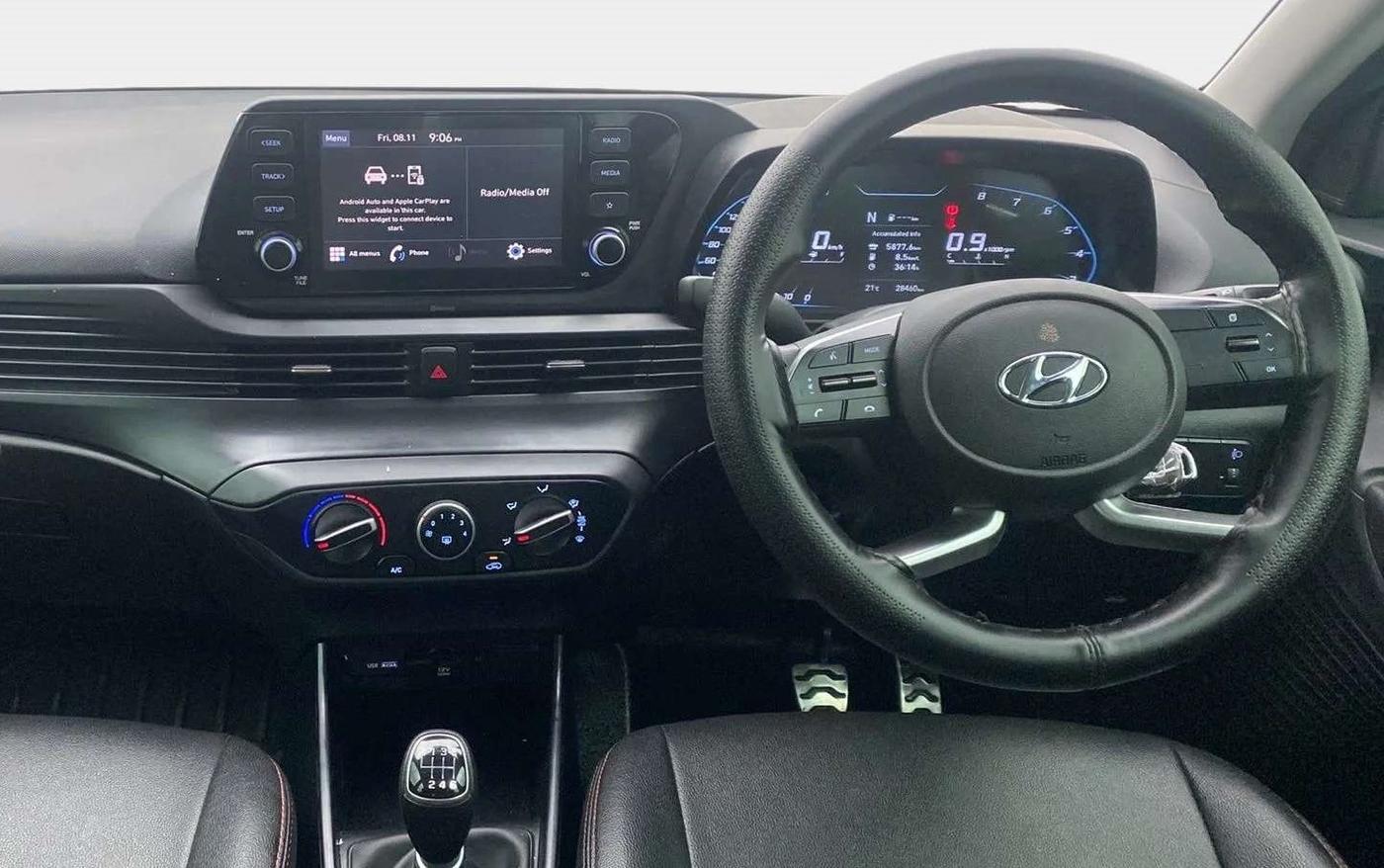 2021 Hyundai NEW I20 SPORTZ 1.0T GDI IMT, Petrol, Manual, 29,213 km, Steering Wheel Close Up