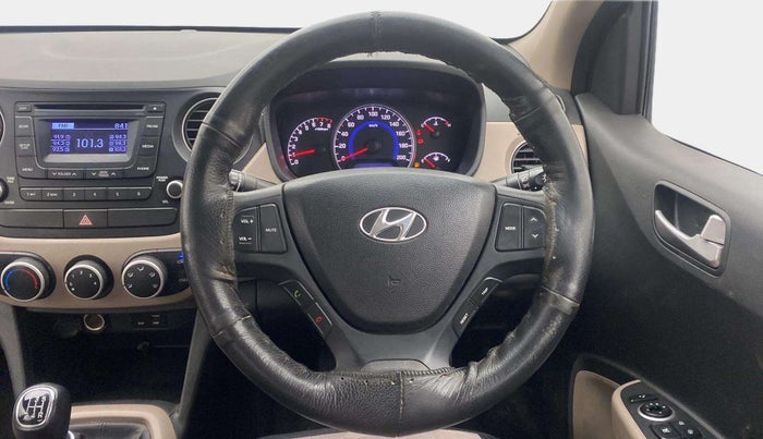 2015 Hyundai Grand i10 SPORTZ 1.2 KAPPA VTVT, Petrol, Manual, 53,944 km, Steering Wheel Close Up