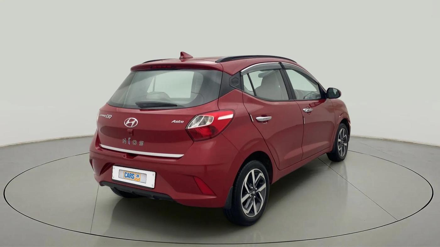 2021 Hyundai GRAND I10 NIOS ASTA 1.2 KAPPA VTVT, Petrol, Manual, 13,941 km, Right Back Diagonal