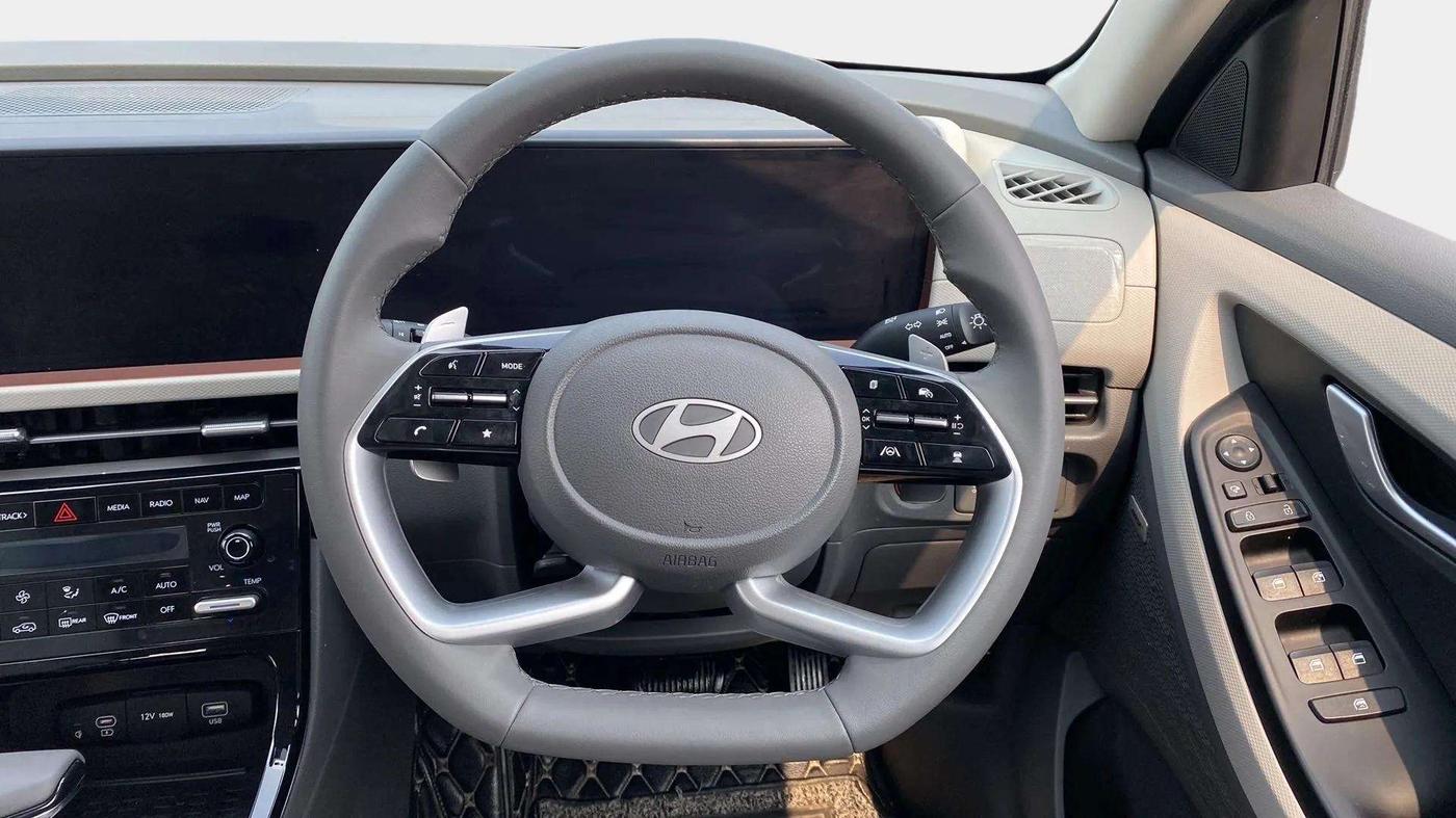 2024 Hyundai Creta SX (O) 1.5 TURBO DCT, Petrol, Automatic, 3,095 km, Steering Wheel Close Up