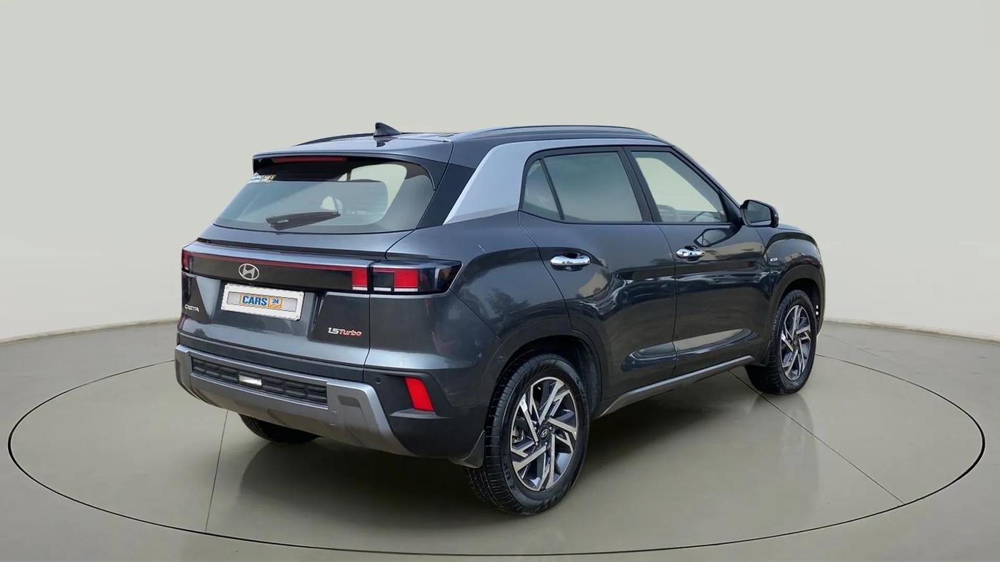 2024 Hyundai Creta SX (O) 1.5 TURBO DCT, Petrol, Automatic, 3,095 km, Right Back Diagonal