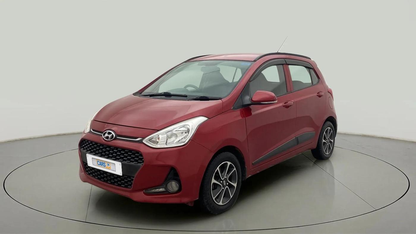 2017 Hyundai Grand i10 SPORTZ (O) AT 1.2 KAPPA VTVT, Petrol, Automatic, 81,463 km, Left Front Diagonal