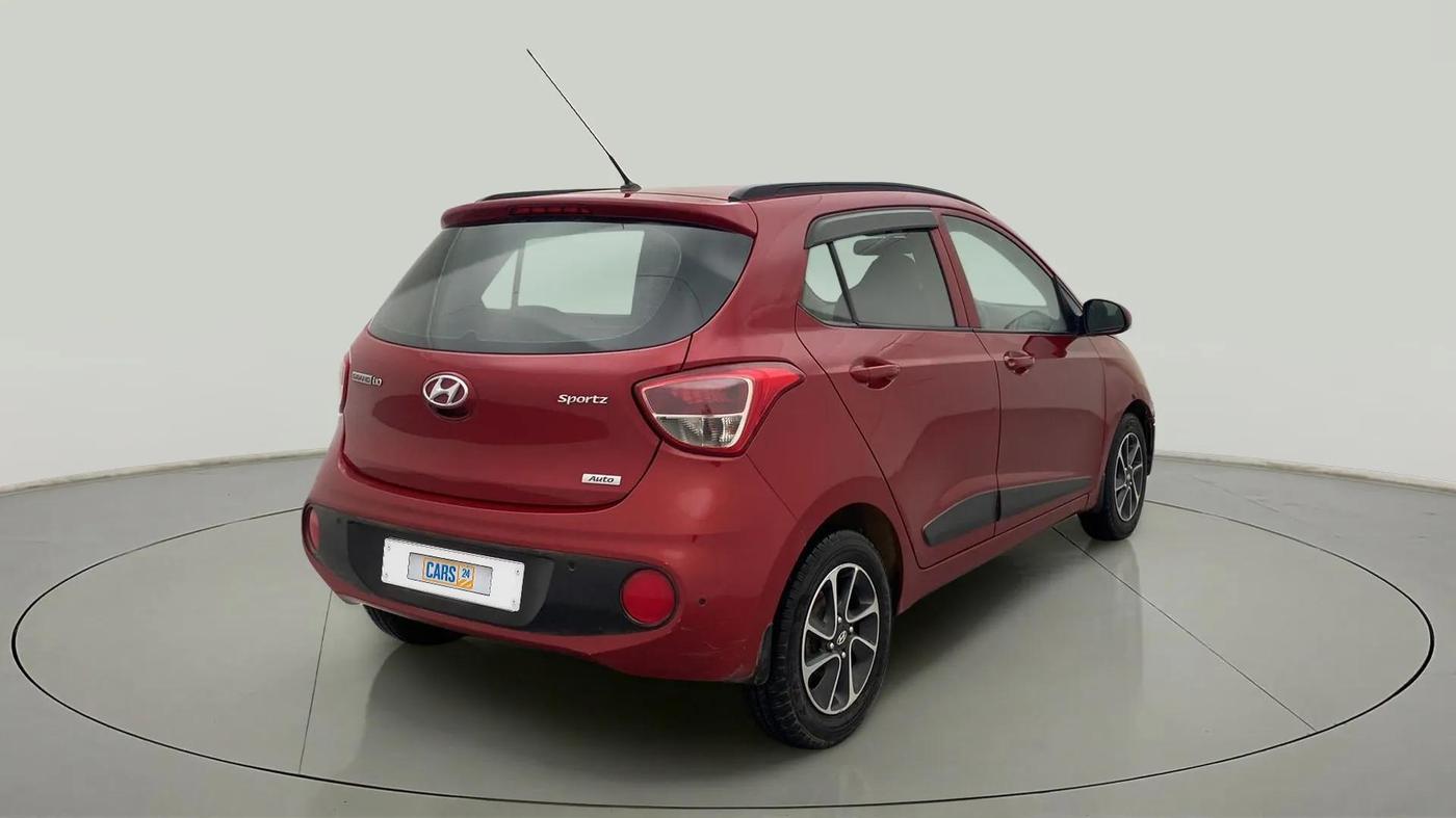 2017 Hyundai Grand i10 SPORTZ (O) AT 1.2 KAPPA VTVT, Petrol, Automatic, 81,463 km, Right Back Diagonal