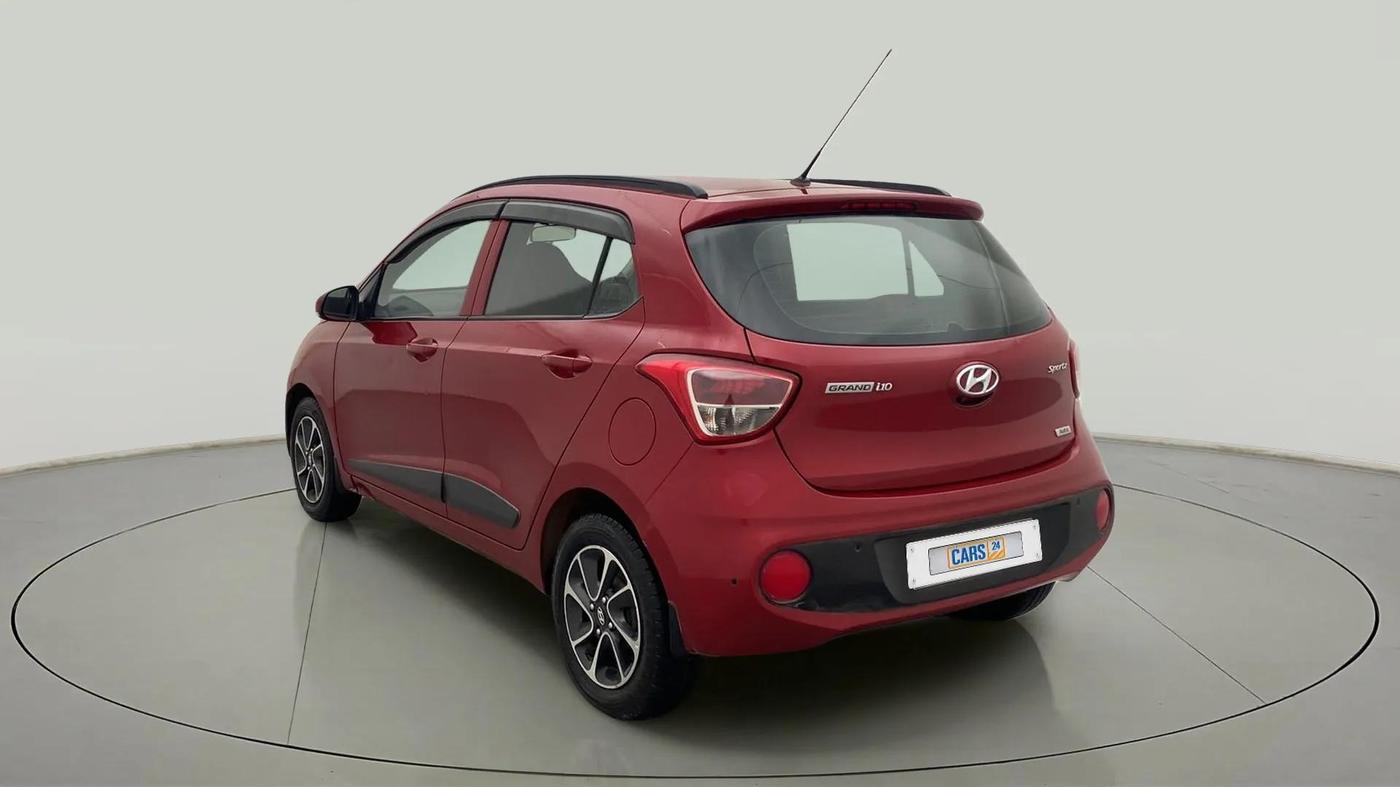 2017 Hyundai Grand i10 SPORTZ (O) AT 1.2 KAPPA VTVT, Petrol, Automatic, 81,463 km, Left Back Diagonal
