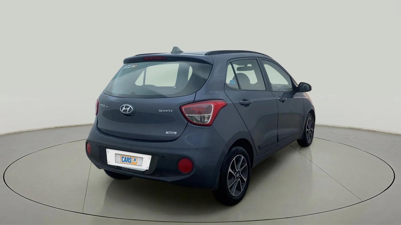 2017 Hyundai Grand i10 SPORTZ (O) AT 1.2 KAPPA VTVT, Petrol, Automatic, 61,569 km, Right Back Diagonal