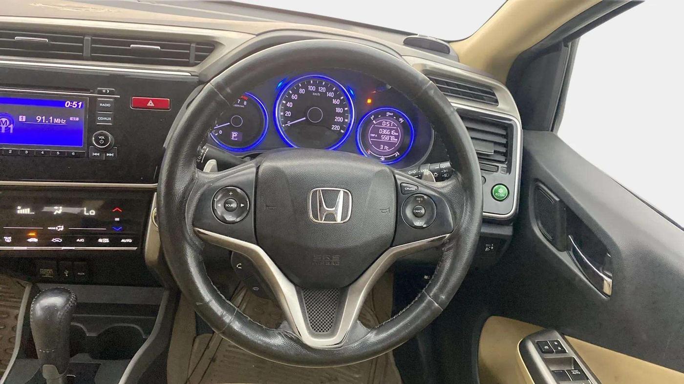 2016 Honda City 1.5L I-VTEC VX CVT, CNG, Automatic, 36,900 km, Steering Wheel Close Up