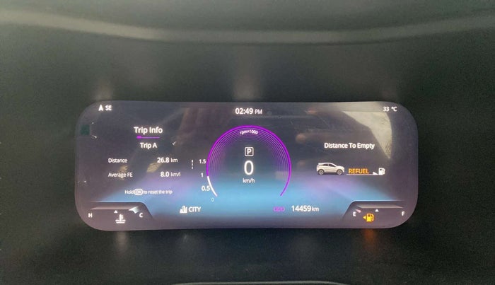 2023 Tata NEXON FEARLESS + SUNROOF DCA DUAL TONE 1.2 PETROL, Petrol, Automatic, 14,540 km, Odometer Image