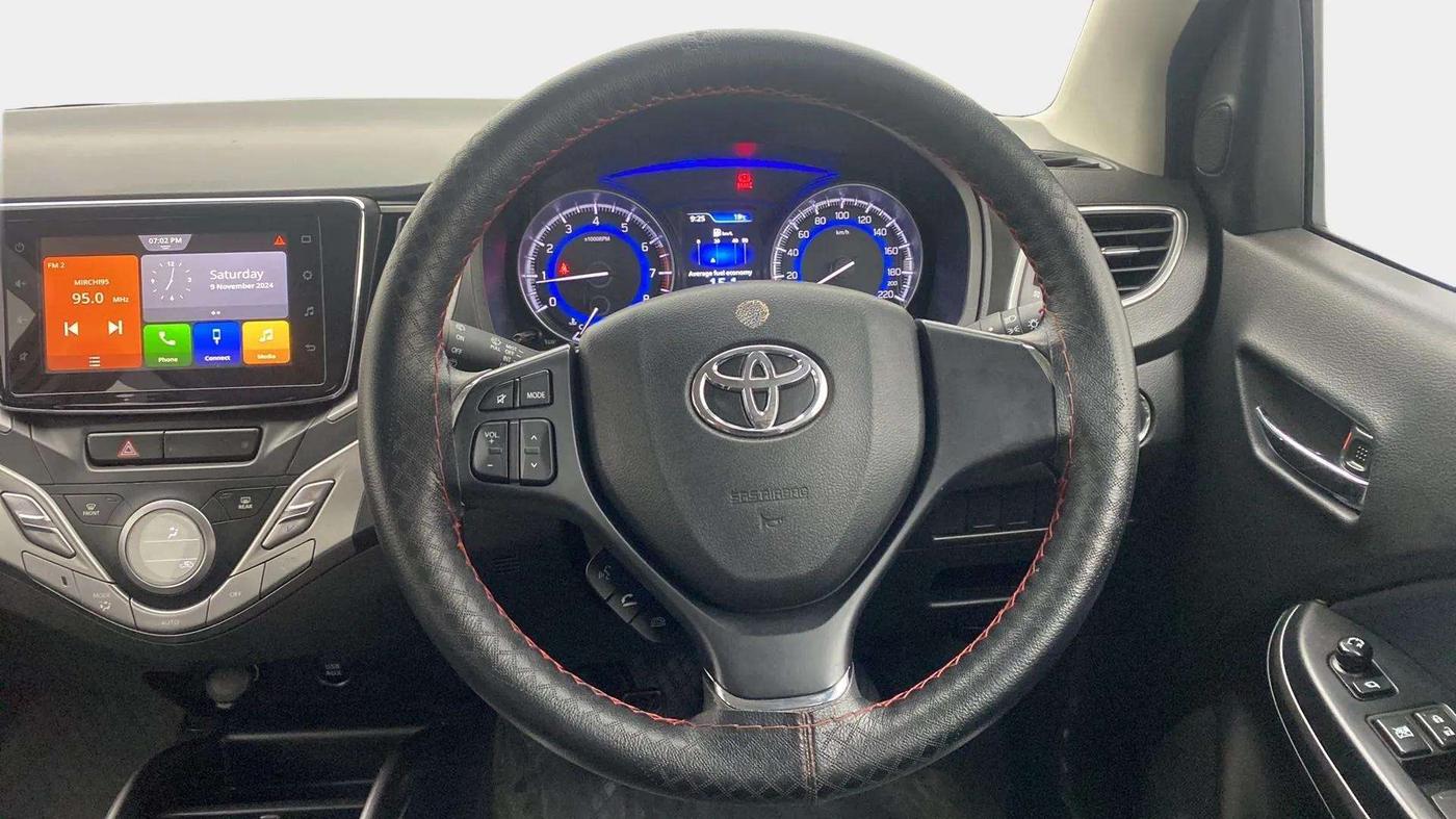 2021 Toyota Glanza G, Petrol, Manual, 16,605 km, Steering Wheel Close Up
