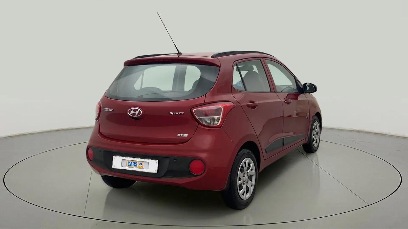 2017 Hyundai Grand i10 SPORTZ (O) 1.2 KAPPA VTVT, Petrol, Manual, 59,356 km, Right Back Diagonal
