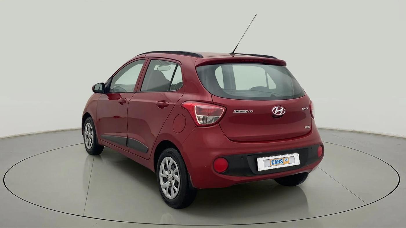 2017 Hyundai Grand i10 SPORTZ (O) 1.2 KAPPA VTVT, Petrol, Manual, 59,356 km, Left Back Diagonal