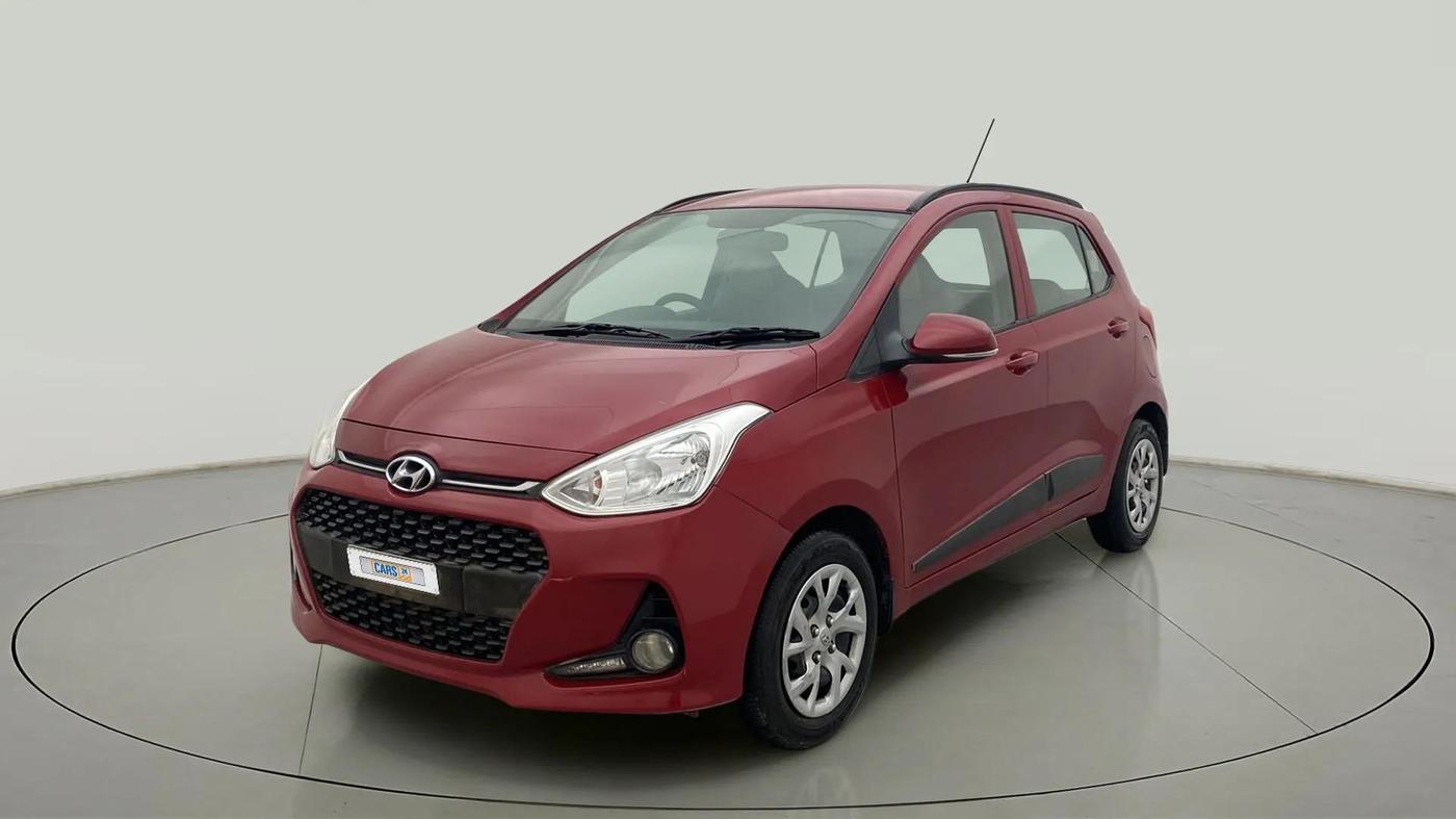 2017 Hyundai Grand i10 SPORTZ (O) 1.2 KAPPA VTVT, Petrol, Manual, 59,356 km, Left Front Diagonal