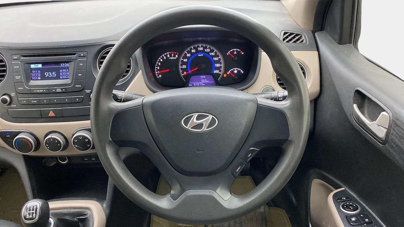 2014 Hyundai Grand i10 SPORTZ 1.2 KAPPA VTVT, Petrol, Manual, 54,037 km, Steering Wheel Close Up