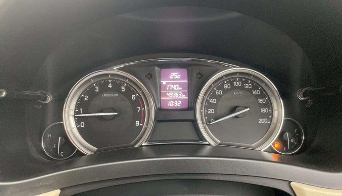 2016 Maruti Ciaz VXI, CNG, Manual, 49,410 km, Odometer Image