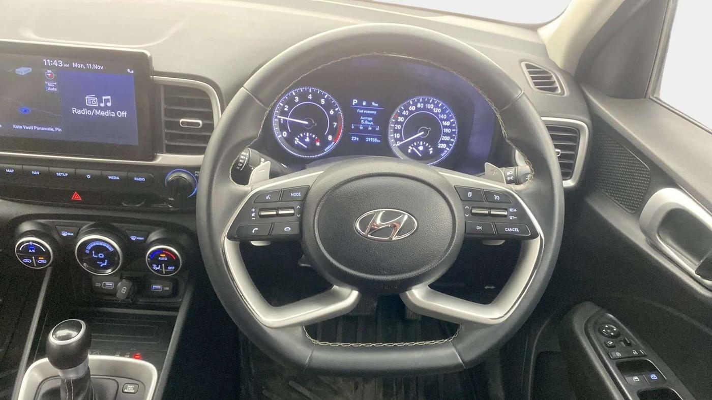 2021 Hyundai VENUE SX PLUS 1.0 TURBO DCT, Petrol, Automatic, 30,252 km, Steering Wheel Close Up