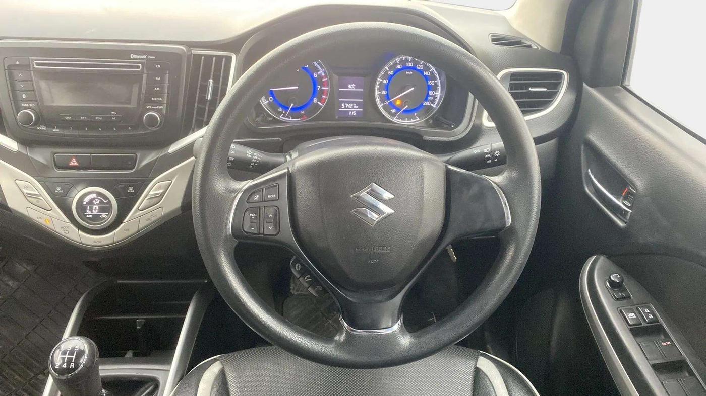 2016 Maruti Baleno DELTA PETROL 1.2, Petrol, Manual, 57,421 km, Steering Wheel Close Up